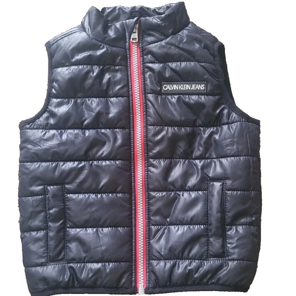 Calvin Klein Black Puffer Vest Boys/Girls‎ Unisex Size 5